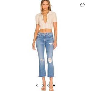 Mother The Insider Ankle in Bloom And Doom size 28 NWT